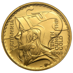 Pre-Owned 2003 UK Britannia 1/10oz Proof Design Gold Coin