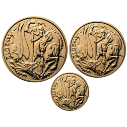 Pre-Owned 2012 UK Sovereign Proof Gold 3-Coin Collection