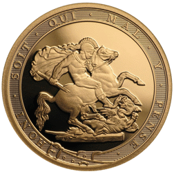 Pre-Owned 2017 UK Double Sovereign Proof Design Gold Coin