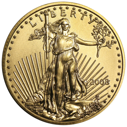 Pre-Owned 2008 USA Eagle 1/4oz Proof Design Gold Coin