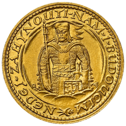 Pre-Owned 1924 Czech 1 Dukat Gold Coin