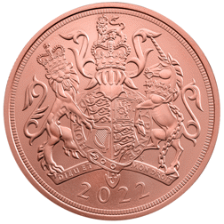 Pre-Owned 2022 UK Quintuple Sovereign Brilliant Uncirculated Gold Coin