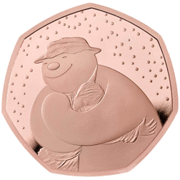 Pre-Owned 2020 UK 'The Snowman' 50p Proof Gold Coin - Damaged Outer Box