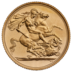 Pre-Owned UK Quarter Sovereign Gold Coin - Mixed Dates