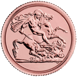 Pre-Owned UK Quarter Sovereign Gold Coin - Mixed Dates