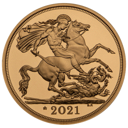 Pre-Owned 2021 Full Sovereign Proof Design Gold Coin
