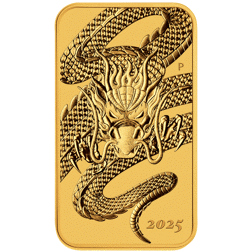 2025 Australian Dragon Rectangular 1oz Gold Coin