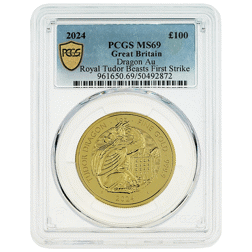 Pre-Owned 2024 UK Tudor Beasts Tudor Dragon 1oz Gold Coin - PCGS Graded MS69 - 961650.69/50492872