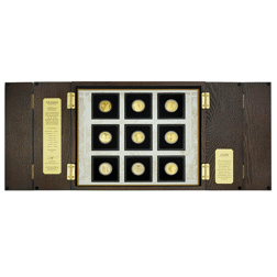 Pre-Owned 2017 East India Company Empire Proof Gold 9-Coin Collection