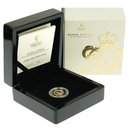 Pre-Owned 2019 St. Helena East India Company Queen Victoria Quarter Sovereign Proof Gold Coin