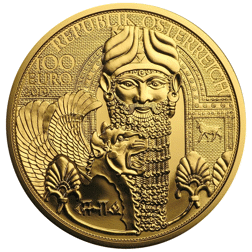 Pre-Owned 2019 Austrian 'Gold of Mesopotamia' 1/2oz Proof Design Gold Coin