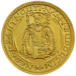 Pre-Owned 1929 Czech 2 Dukat Gold Coin