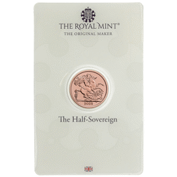 Pre-Owned 2025 UK Half Sovereign Gold Coin - Carded