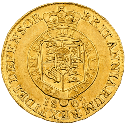 Pre-Owned 1802 George III Half Guinea Gold Coin