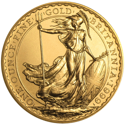 Pre-Owned 1999 UK Britannia Proof Design 1oz Gold Coin