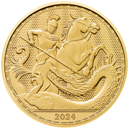 Pre-Owned UK St George and the Dragon 1/4oz Gold Coin - Mixed Dates