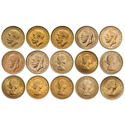 Pre-Owned 2006 UK Queen Elizabeth II 80th Birthday Sovereign Gold 31-Coin Collection