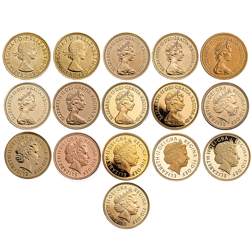 Pre-Owned 2006 UK Queen Elizabeth II 80th Birthday Sovereign Gold 31-Coin Collection