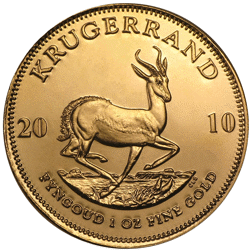 Pre-Owned 2010 South African Krugerrand 1oz Proof Gold Coin