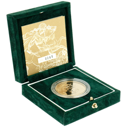 Pre-Owned 2004 UK Brilliant Uncirculated Quintuple Sovereign Gold Coin