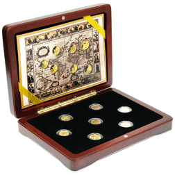 Pre-Owned 2008 Coins of the World 1/10oz Gold 7-Coin Collection