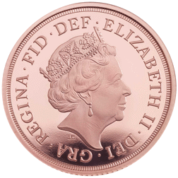 Pre-Owned 2018 UK Full Sovereign Piedfort Proof Gold Coin - Missing Outer Box