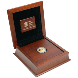 Pre-Owned 2010 UK London 2012 Citius Diana 1/4oz Proof Gold Coin