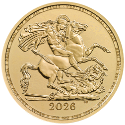 2026 UK 'Yellow Gold' Half Sovereign Gold Coin