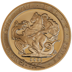 Pre-Owned 2021 St Helena East India Company Full Sovereign Proof Gold Coin
