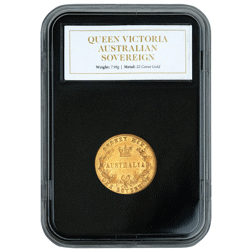 Pre-Owned 1868 Australian Mint Victorian Full Sovereign Gold Coin