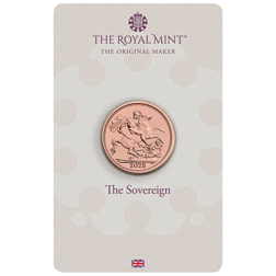 Pre-Owned 2025 UK Full Sovereign Gold Coin - Carded