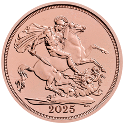 Pre-Owned 2025 UK Full Sovereign Gold Coin - Carded