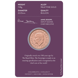Pre-Owned 2025 UK Full Sovereign Gold Coin - Carded