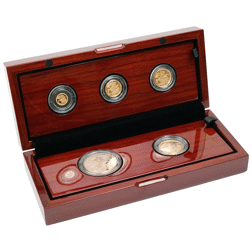 Pre-Owned 2023 UK Coronation Sovereign Proof Gold 5-Coin Set
