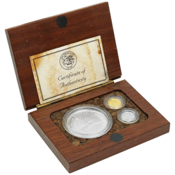 Pre-Owned 1996 Australian Family of Precious Metals 3-Coin Set
