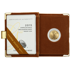 Pre-Owned 2015 USA Eagle 1/4oz Proof Gold Coin