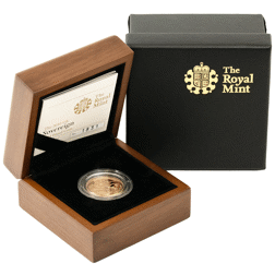 Pre-Owned 2010 UK Full Sovereign Proof Gold Coin - Damaged Outer Box