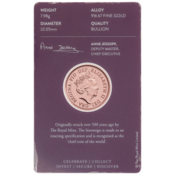 Pre-Owned 2021 UK Full Sovereign Gold Coin - Carded