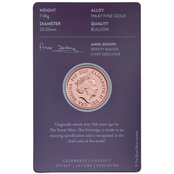 Pre-Owned 2021 UK Full Sovereign Gold Coin - Carded