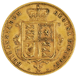 Pre-Owned 1878 London Mint DN.32 Victorian 'Shield' Half Sovereign Gold Coin