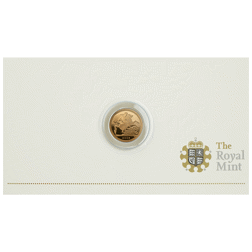 Pre-Owned 2009 UK Quarter Sovereign Gold Coin - Carded