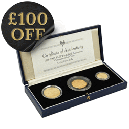 Pre-Owned 1994 D-Day Commemorative Proof Gold 3-Coin Collection