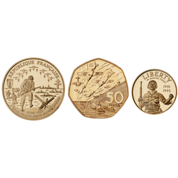 Pre-Owned 1994 D-Day Commemorative Proof Gold 3-Coin Collection