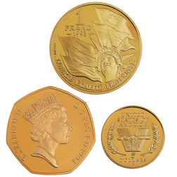 Pre-Owned 1994 D-Day Commemorative Proof Gold 3-Coin Collection