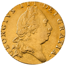 Pre-Owned 1793 George III Spade Guinea Gold Coin