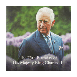 Pre-Owned 2023 UK 75th Birthday of King Charles III 2oz Proof Gold Coin