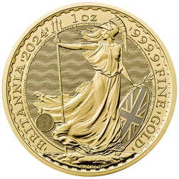 Pre-Owned 2024 UK Britannia 1oz Gold Coin - Carded
