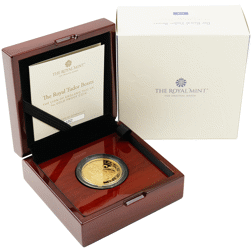 Pre-Owned 2022 UK Tudor Beasts Lion of England 1oz Proof Gold Coin