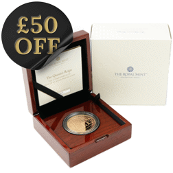 Pre-Owned 2022 UK The Queen's Reign: Commonwealth £5 Proof Gold Coin