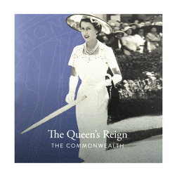 Pre-Owned 2022 UK The Queen's Reign: Commonwealth £5 Proof Gold Coin